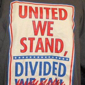 Stephen Colbert Late Show Divided shirt XL politic